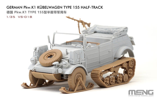 German Pkw.K1 Kübelwagen Type 155 Half-Track